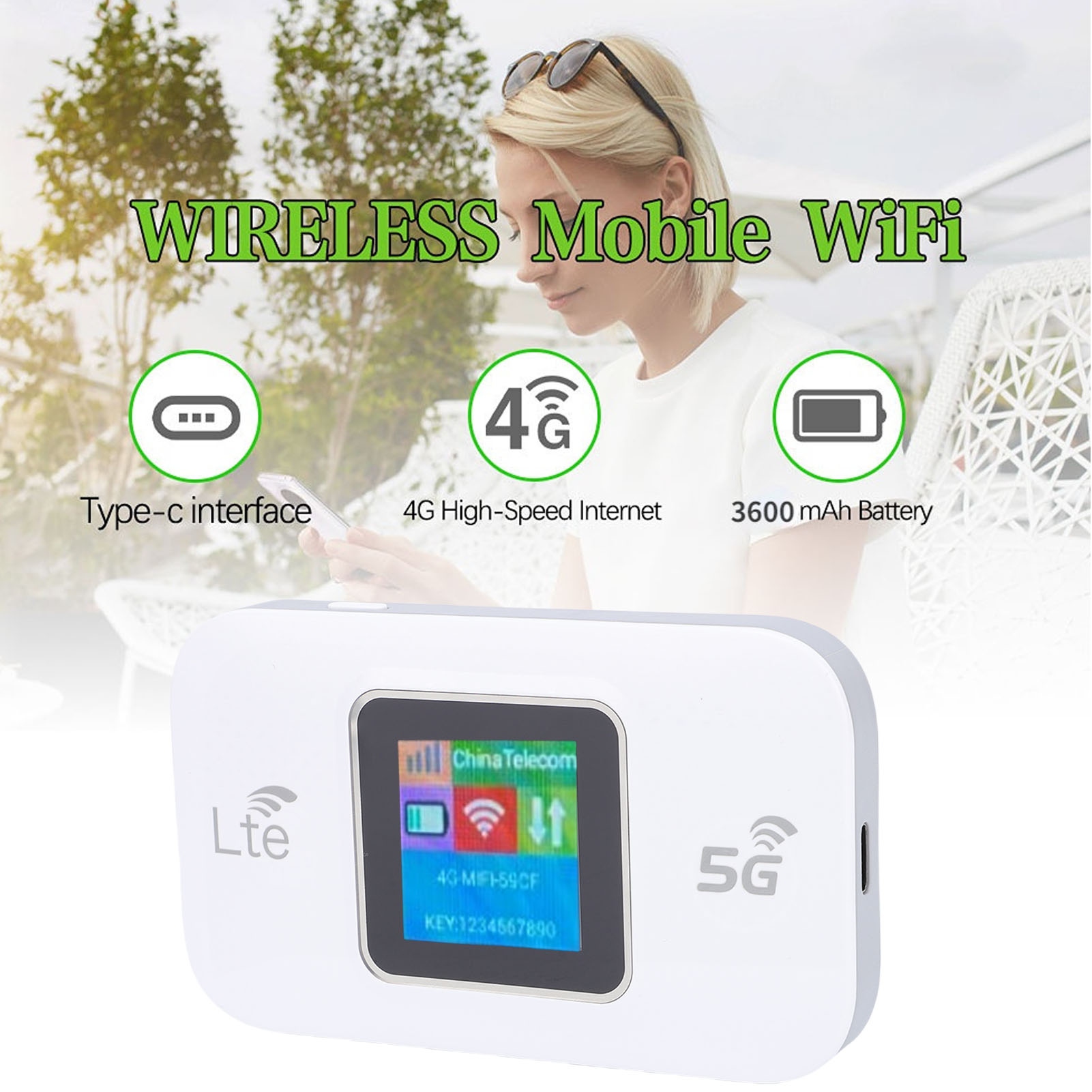 5G Cpe Router Outdoor - Portable WiFi Hotspot Device Mobile Hotspot