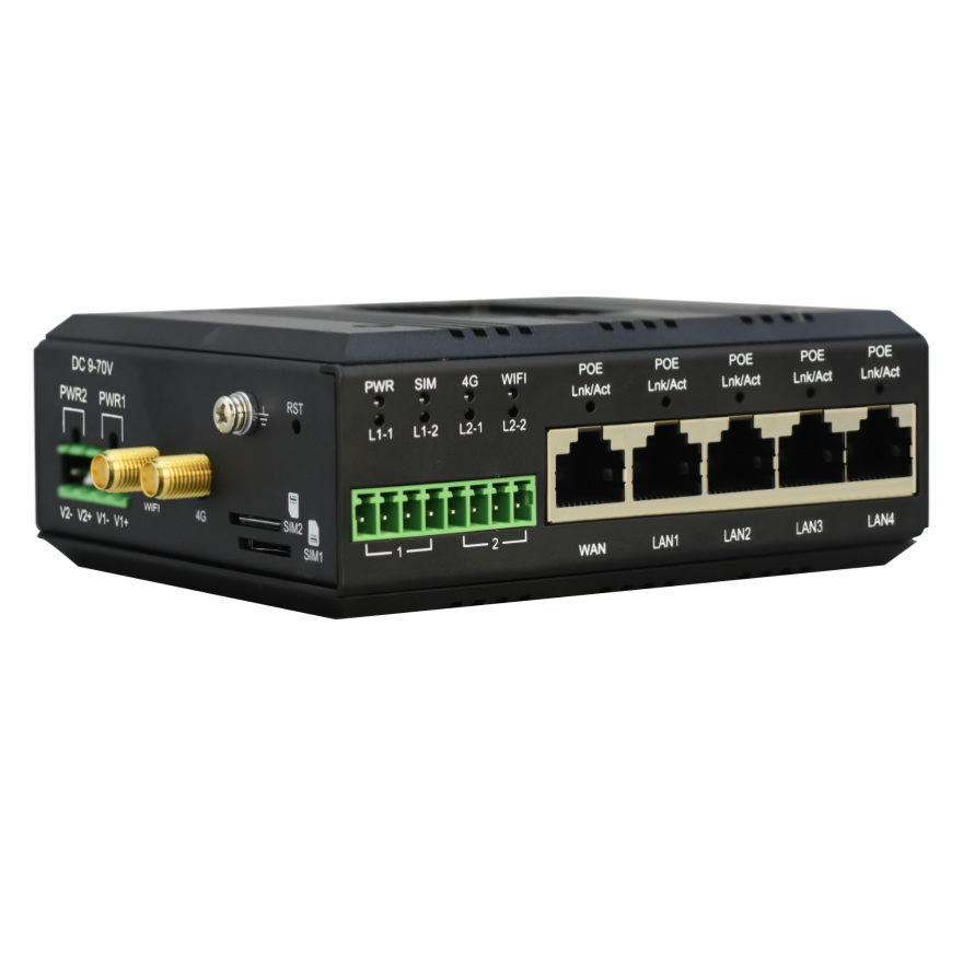 Din Rail Industrial 4G Router  - огляд і ціна 4G Router With Poe Wan