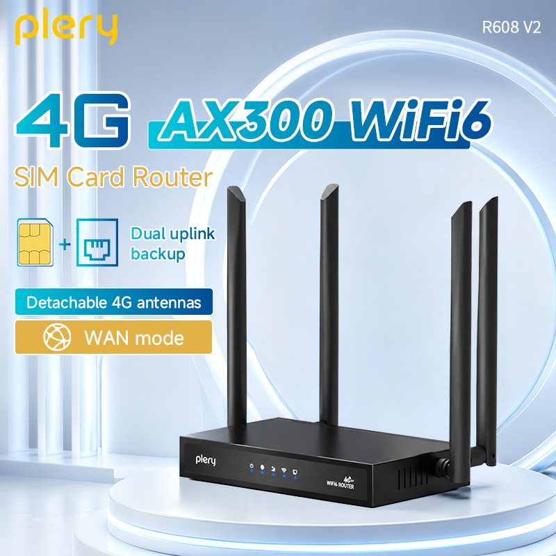 Plery R605 V2 4G LTE CAT4 WiFi - огляд і ціна 4G Router With Poe Wan