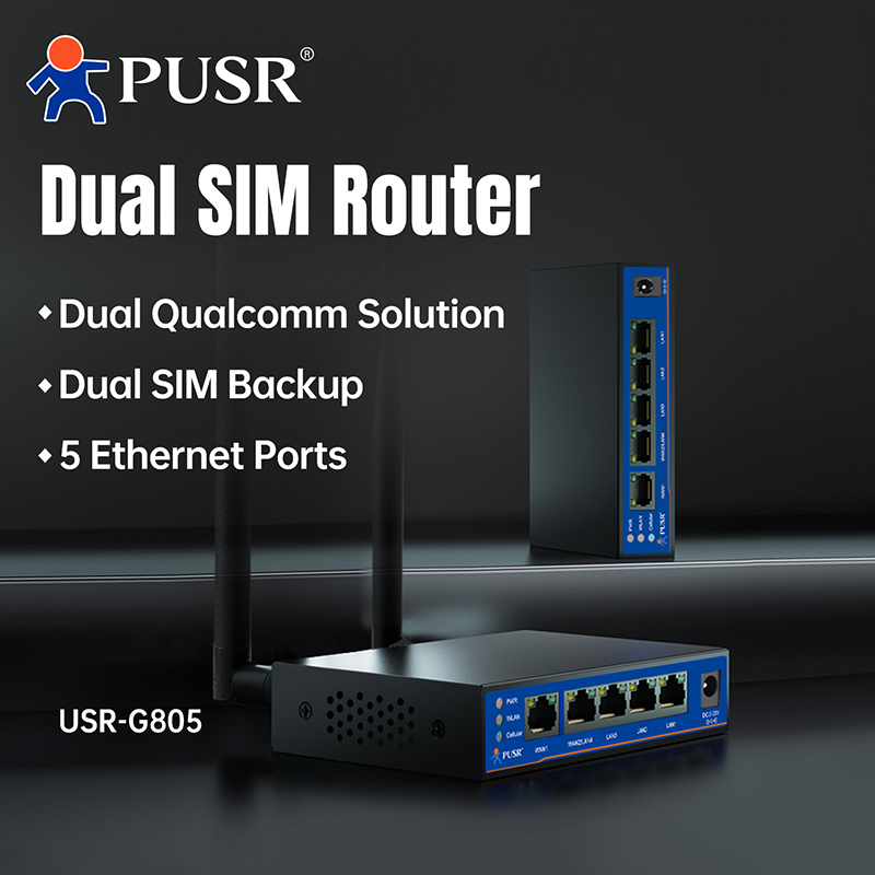 PUSR 4G LTE Industrial Router  - огляд і ціна 4G Router Dual Sim Failover